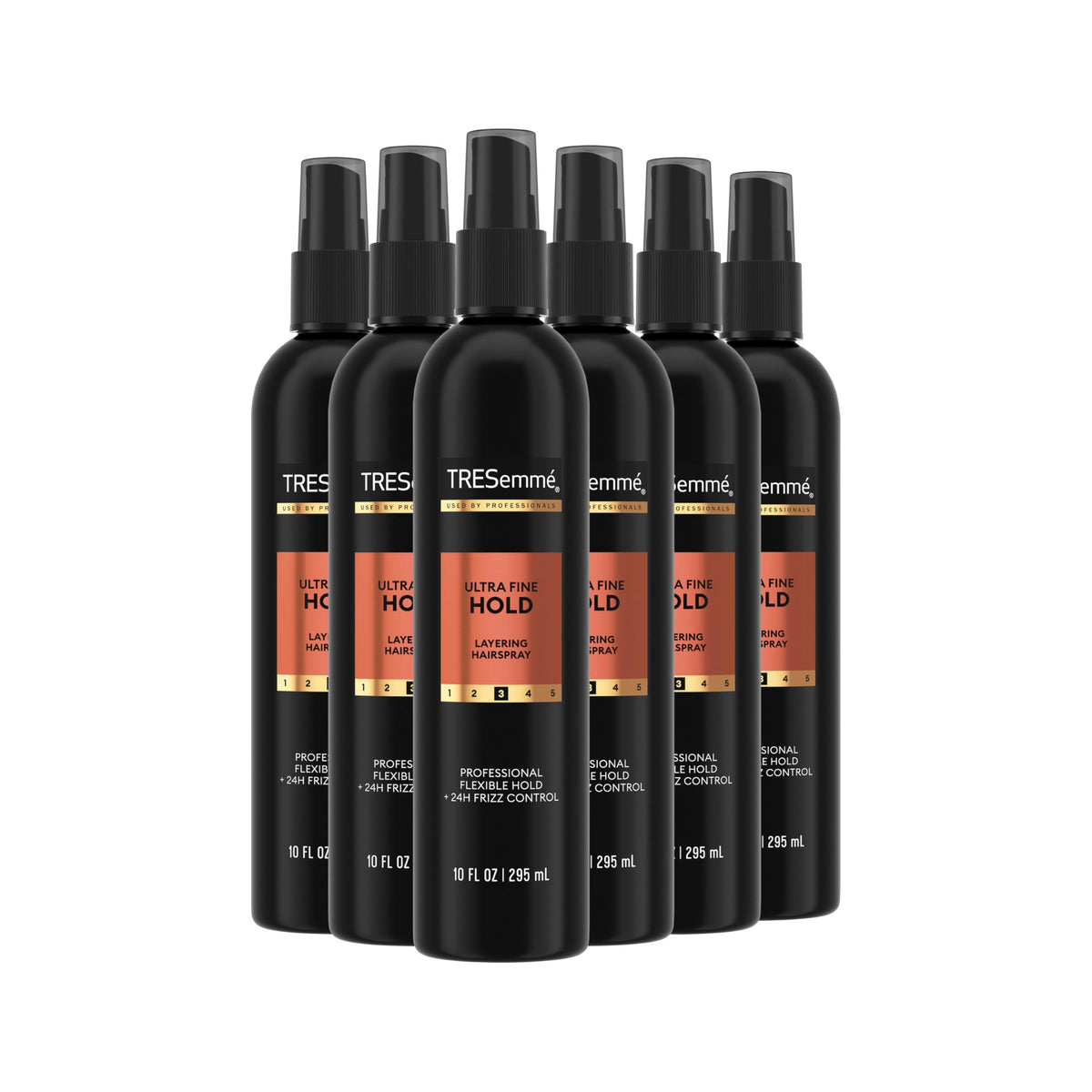 TRESemmé front packaging showing product and benefit of flexible hold