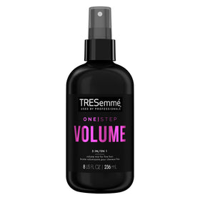 TRESemmé front packaging of volumizing mist showing product and benefit