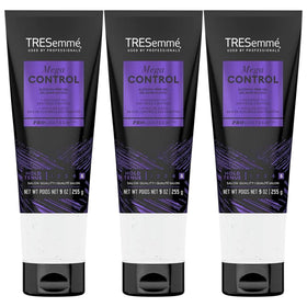 TRESemmé front packaging showing three 9oz tubs and professional hold