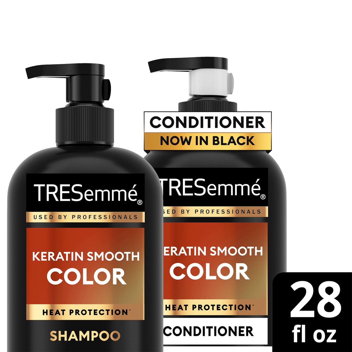 TRESemmé gift pack styled on vanity ideal for gifting color-treated hair