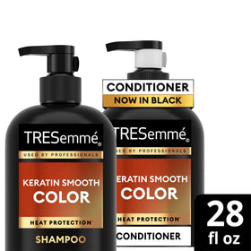 TRESemmé gift pack styled on vanity ideal for gifting color-treated hair