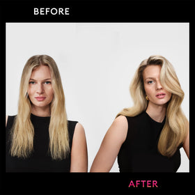 TRESemmé hairspray used at roots demonstrating instant lift and fuller appearance