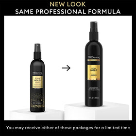 TRESemmé non-aerosol hairspray mist in motion for controlled hold