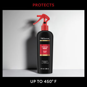 TRESemmé used during blow-dry showing protection and frizz control benefit