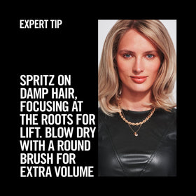 TRESemmé in use during blow-dry to create visible root lift benefit