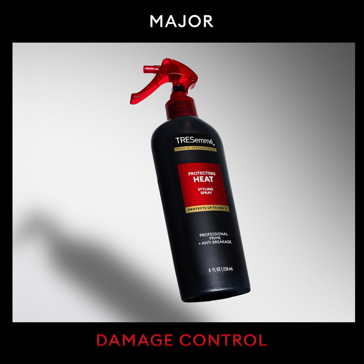 TRESemmé applied while blow-drying to protect and reduce breakage