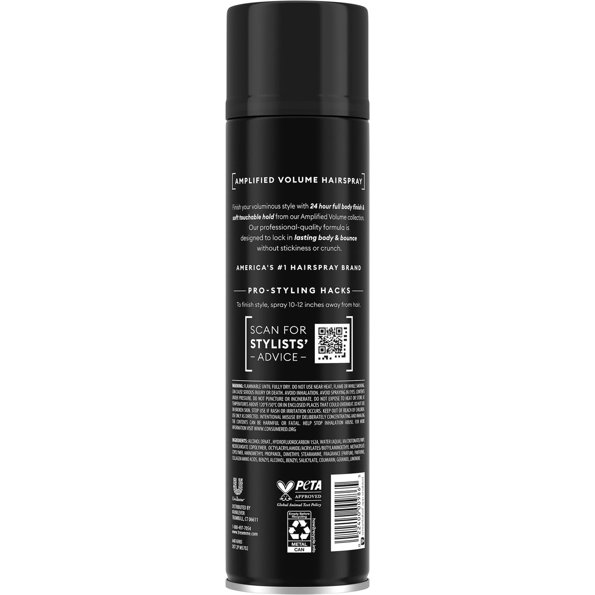 TRESemmé keratin repair hair mask tub open showing creamy formula for deep conditioning