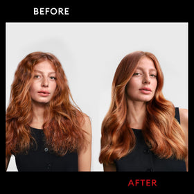 TRESemmé used during blowout styling scene showing salon-quality results at home