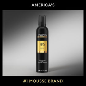 TRESemmé can in hand showing size for accurate purchase decision benefit