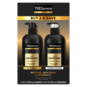 TRESemmé shampoo lather close-up showing creamy texture for gentle hydration