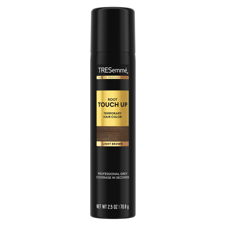 TRESemmé front can showing label and light brown shade for quick root coverage
