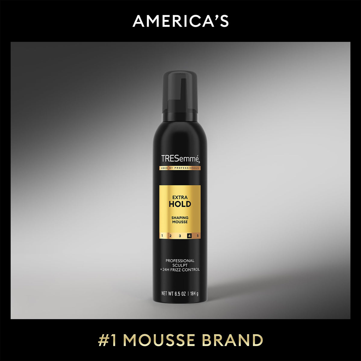 TRESemmé label closeup highlighting hydrolyzed keratin strengthening