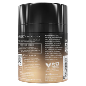 TRESemmé pump dispensing cream with easy portion control for styling