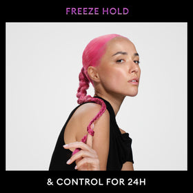 TRESemmé styled slick-back on model demonstrating strong hold
