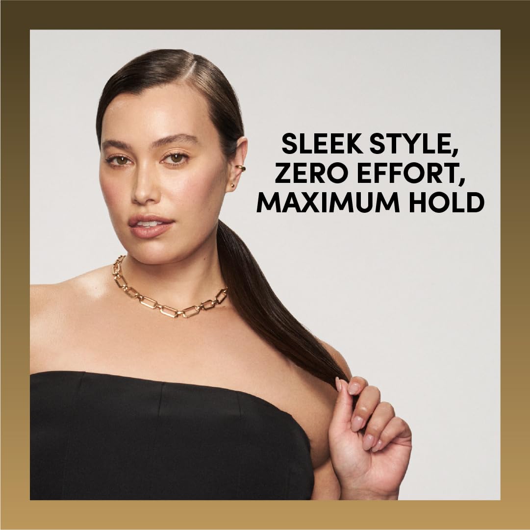 TRESemmé styling stick used on a ponytail to tame flyaways quickly