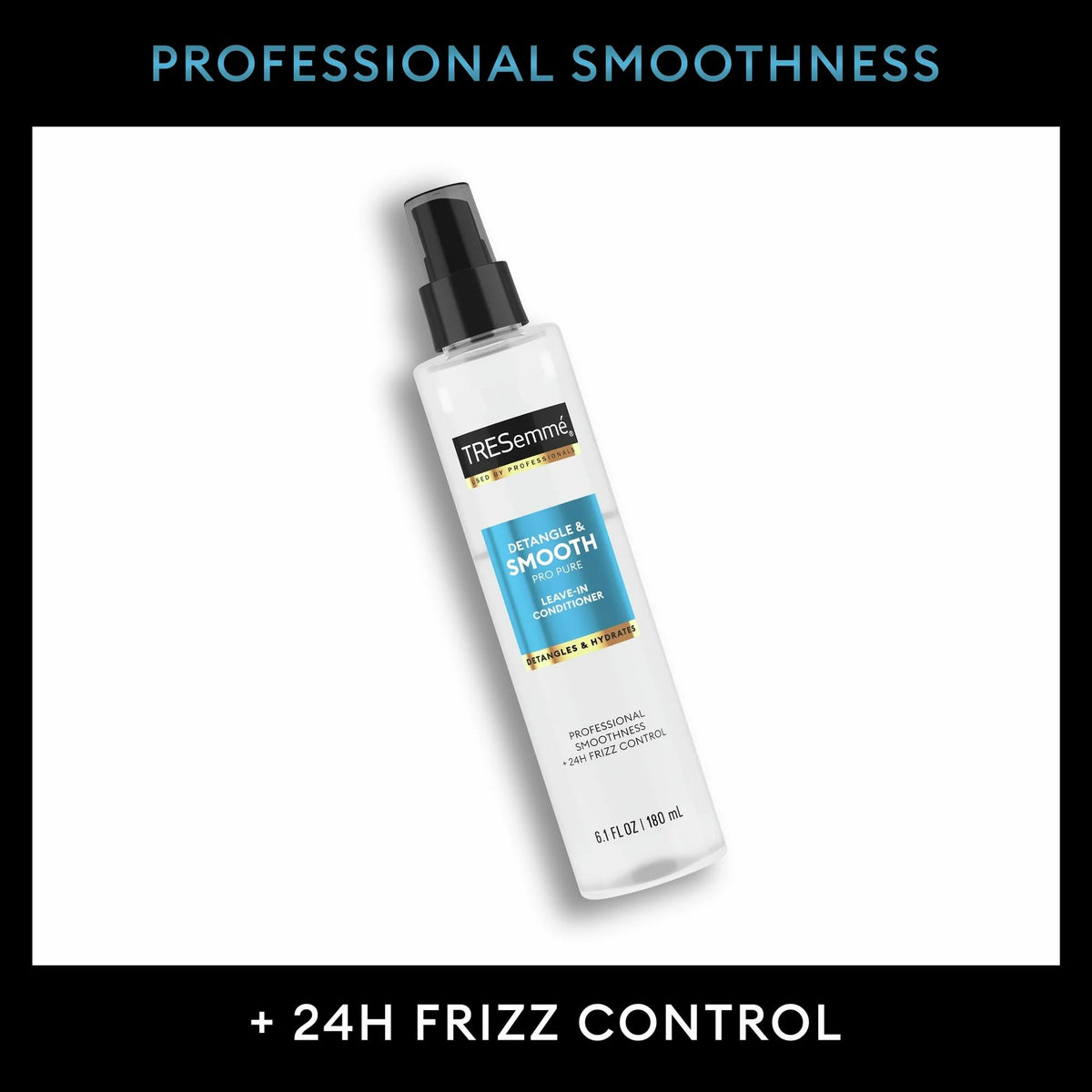 TRESemmé texture dispense drop illustrating lightweight formula and spreadability