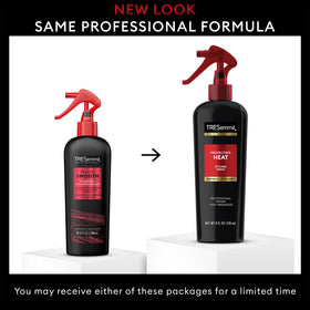 TRESemmé spray on hair showing smoother texture and visible shine