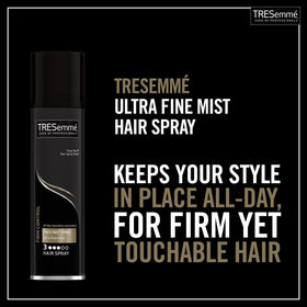 TRESemmé cans inside a travel bag illustrating convenience on trips