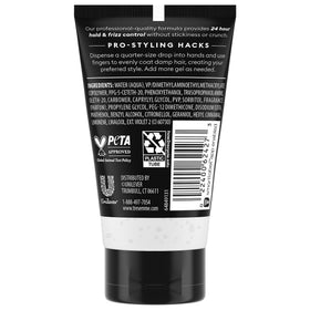 TRESemmé gel texture close-up highlighting smooth non-crunchy finish and moisture