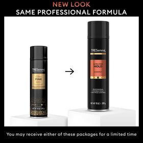 TRESemmé fine mist spraying from can for even coverage and natural finish