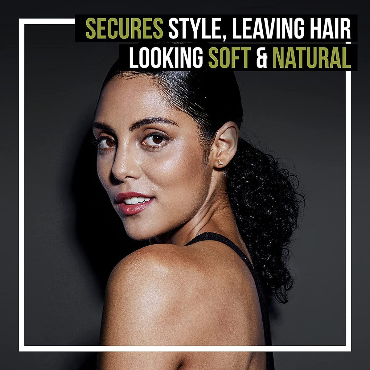 TRESemmé styled voluminous hair showcasing frizz control benefit
