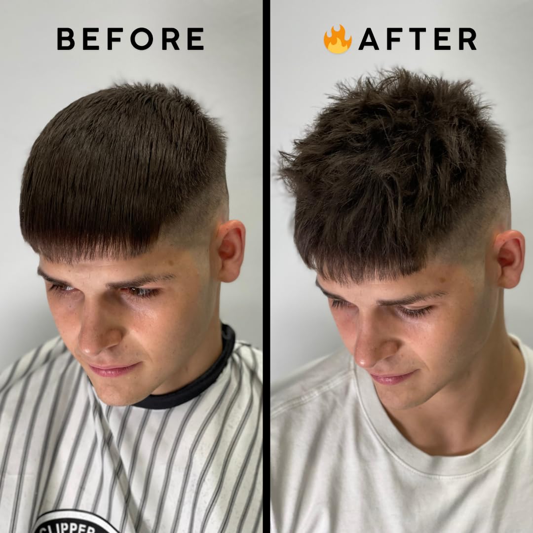 Tribal Chimp applying powder to roots from fingers for quick volumizing benefit