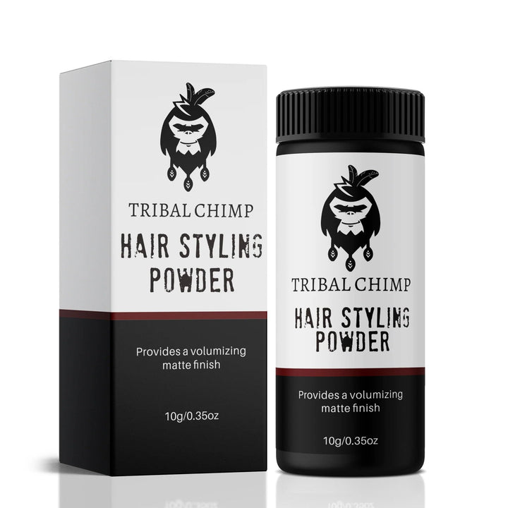 Tribal Chimp front packaging showing compact 10g tin and matte finish benefit