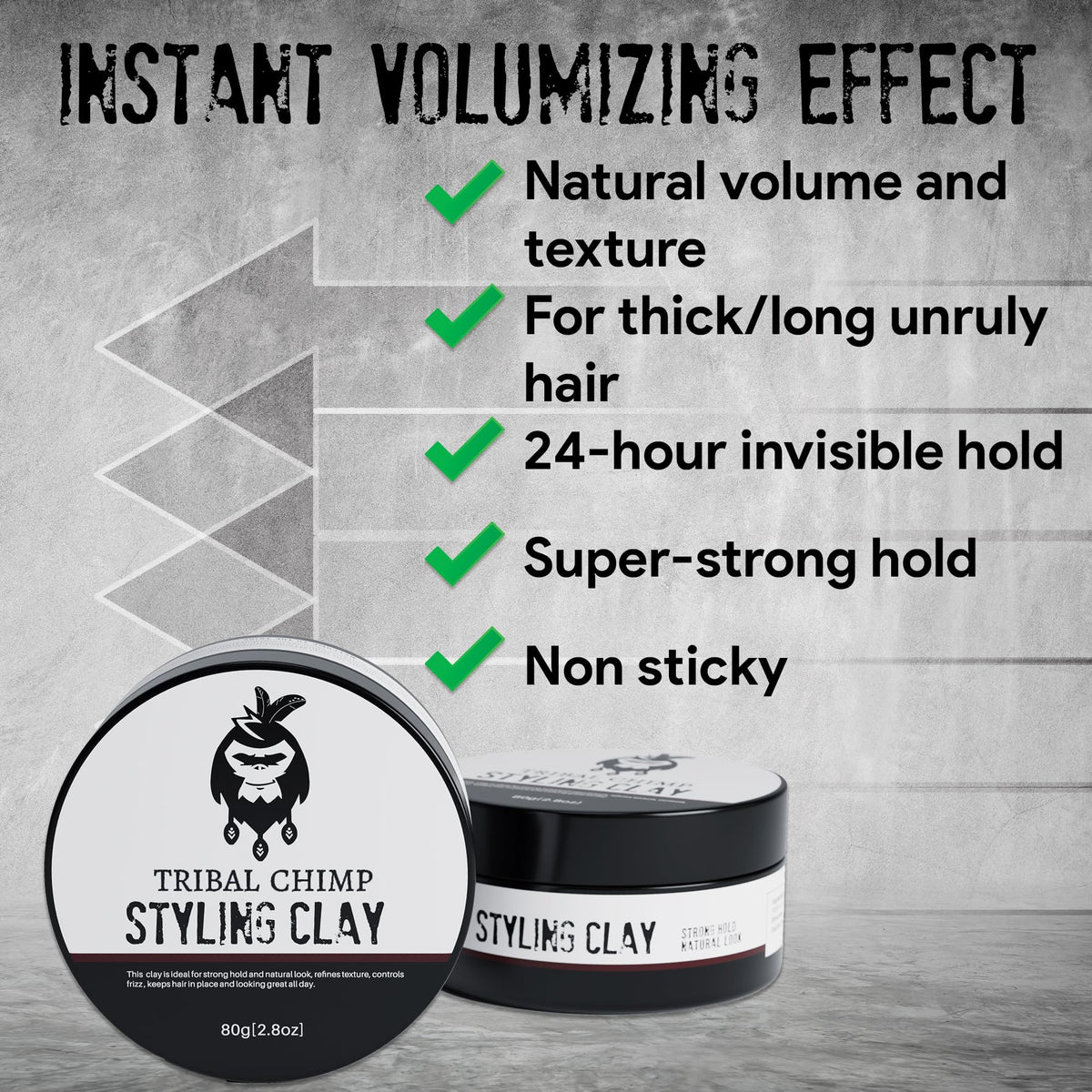 Tribal Chimp open jar texture displaying matte clay and easy-to-spread consistency