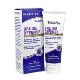 TriDerma front tube showing label and size, clear product benefit