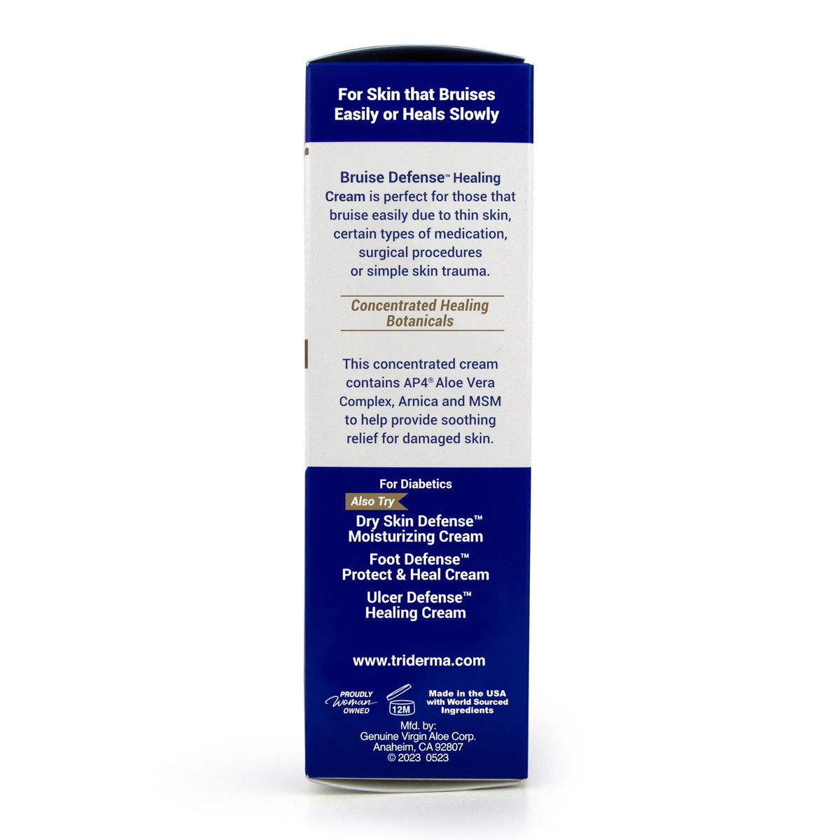 TriDerma tube in a travel bag illustrating portability and first-aid use
