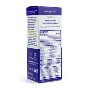 TriDerma tube cap detail showing easy-open design for controlled application