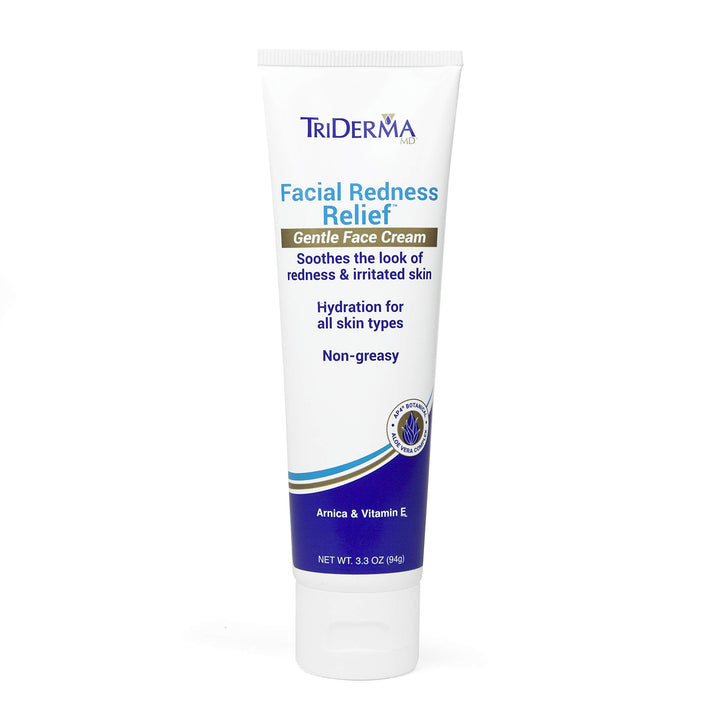 TriDerma front packaging showing jar and label, soothing relief benefit