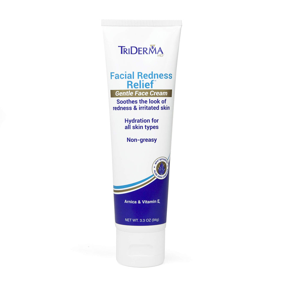 TriDerma front packaging showing jar and label, soothing relief benefit