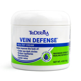 TriDerma 4 oz tube beside common items showing size and portability
