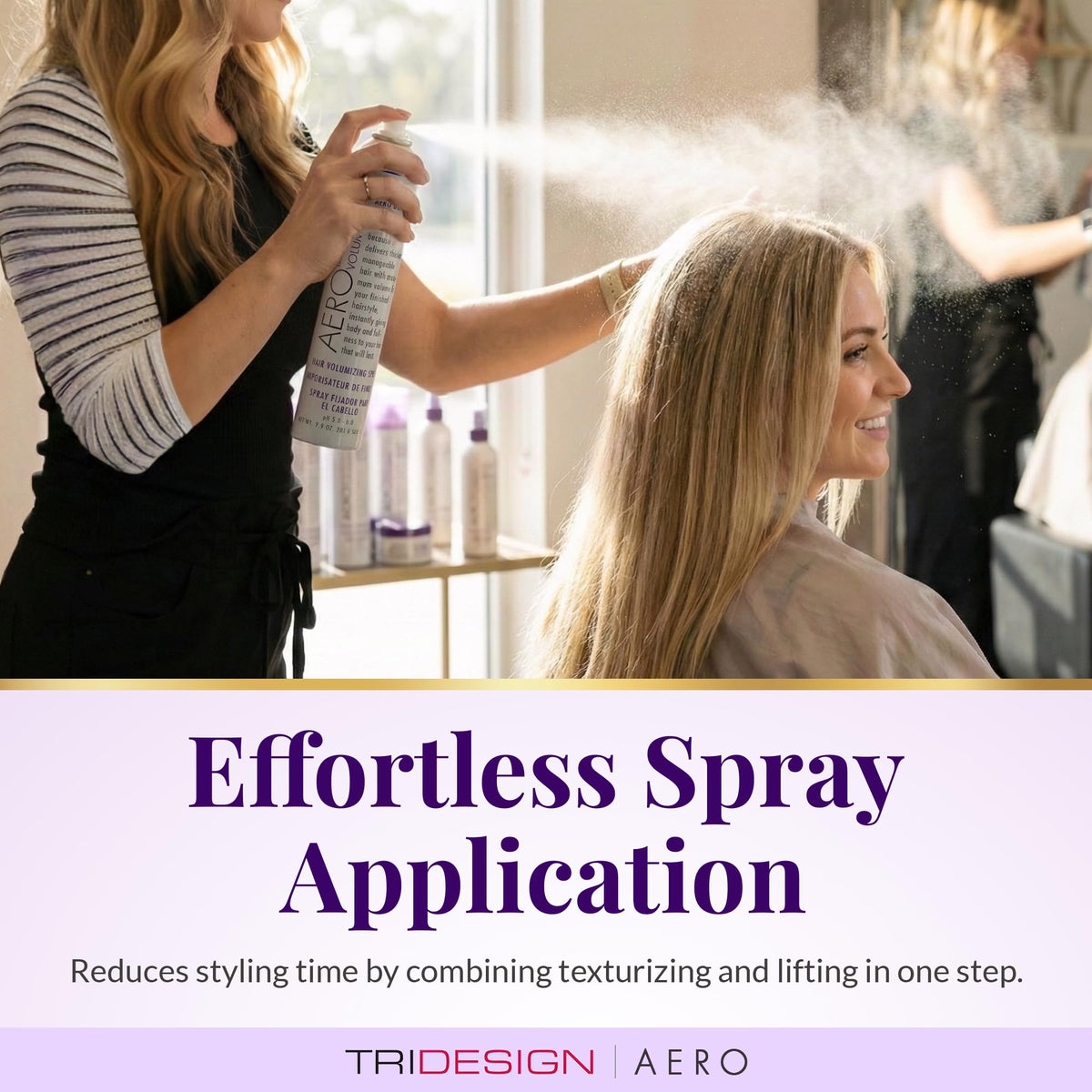TRIDESIGN fine mist spray texture for weightless volume