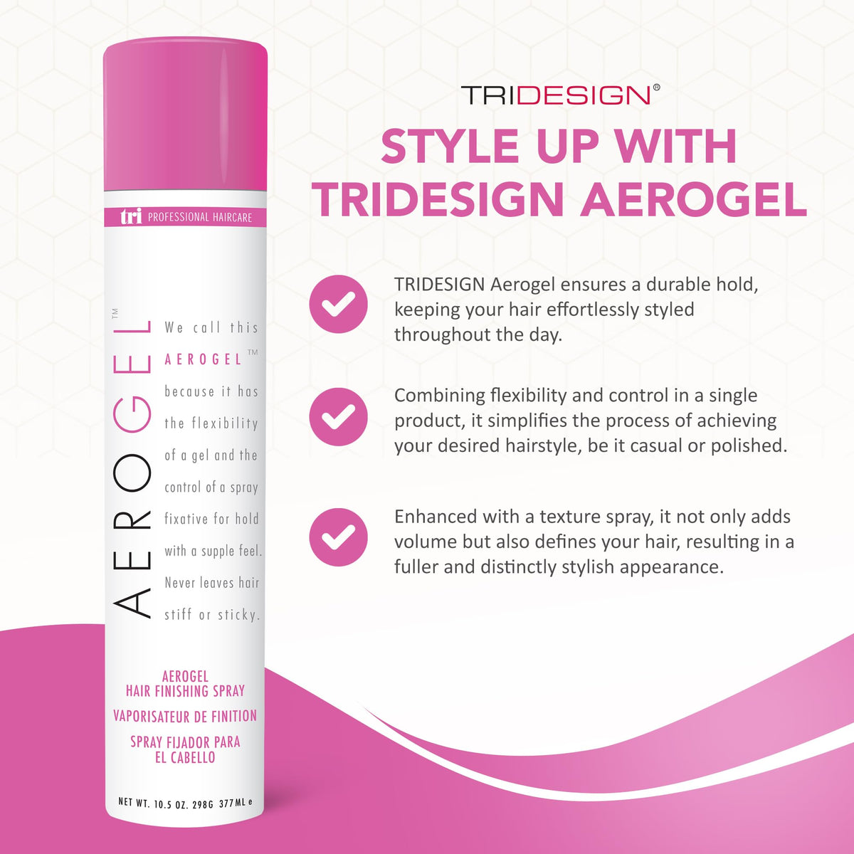 TRIDESIGN close-up nozzle detail illustrating precise spray control and even mist