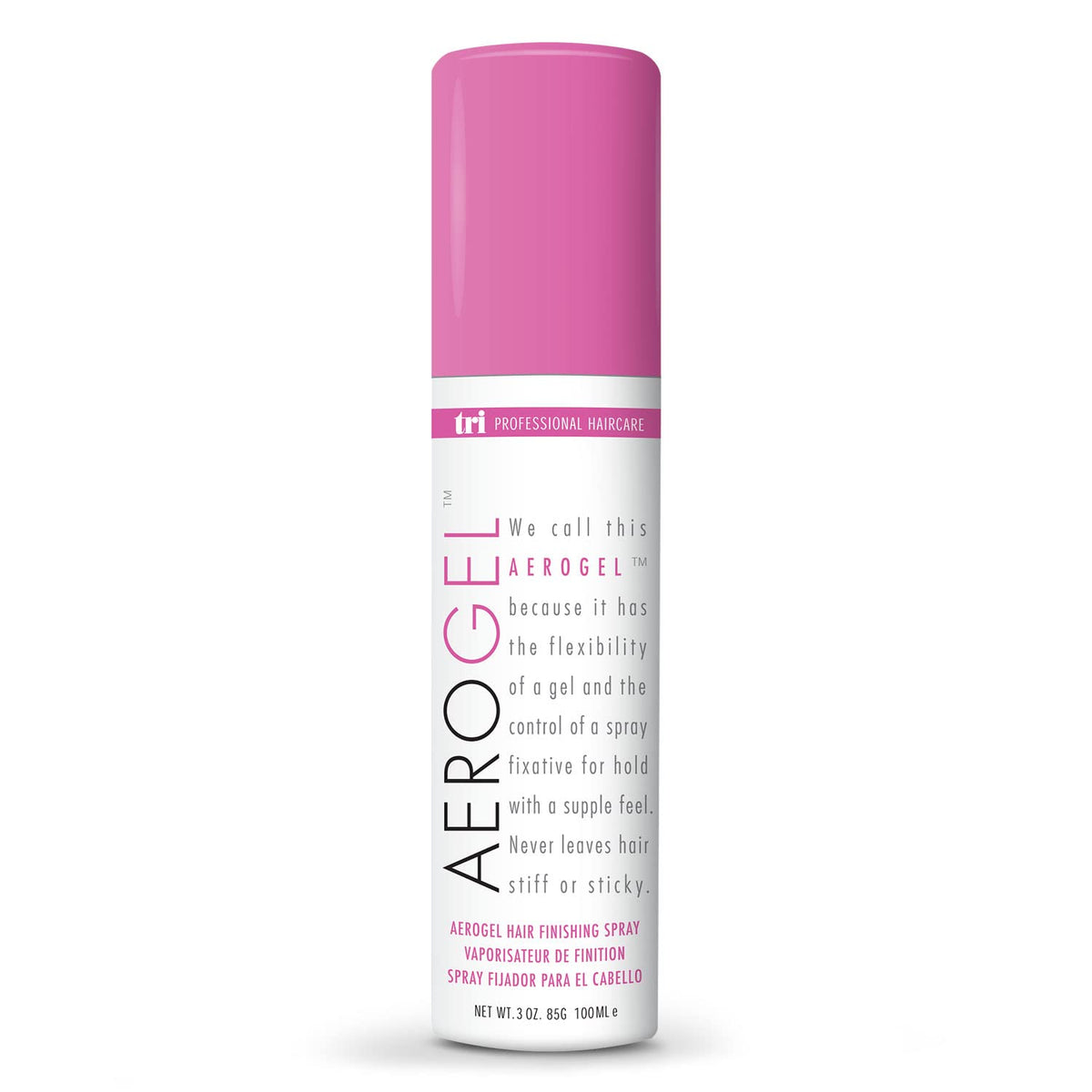 TRIDESIGN front packaging showing compact 3 oz can and label benefits