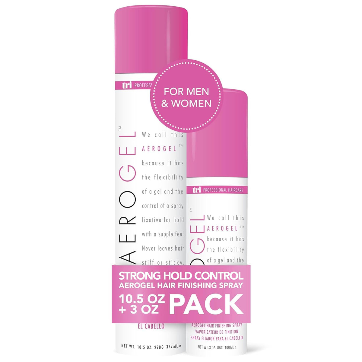 TRIDESIGN front packaging showing two-can value pack for versatile styling