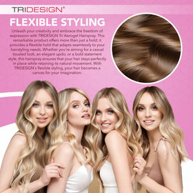 TRIDESIGN fine mist texture illustrating lightweight application and shine