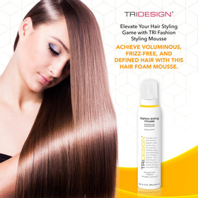 TRIDESIGN root lift during blow-dry demonstrating added body and lift