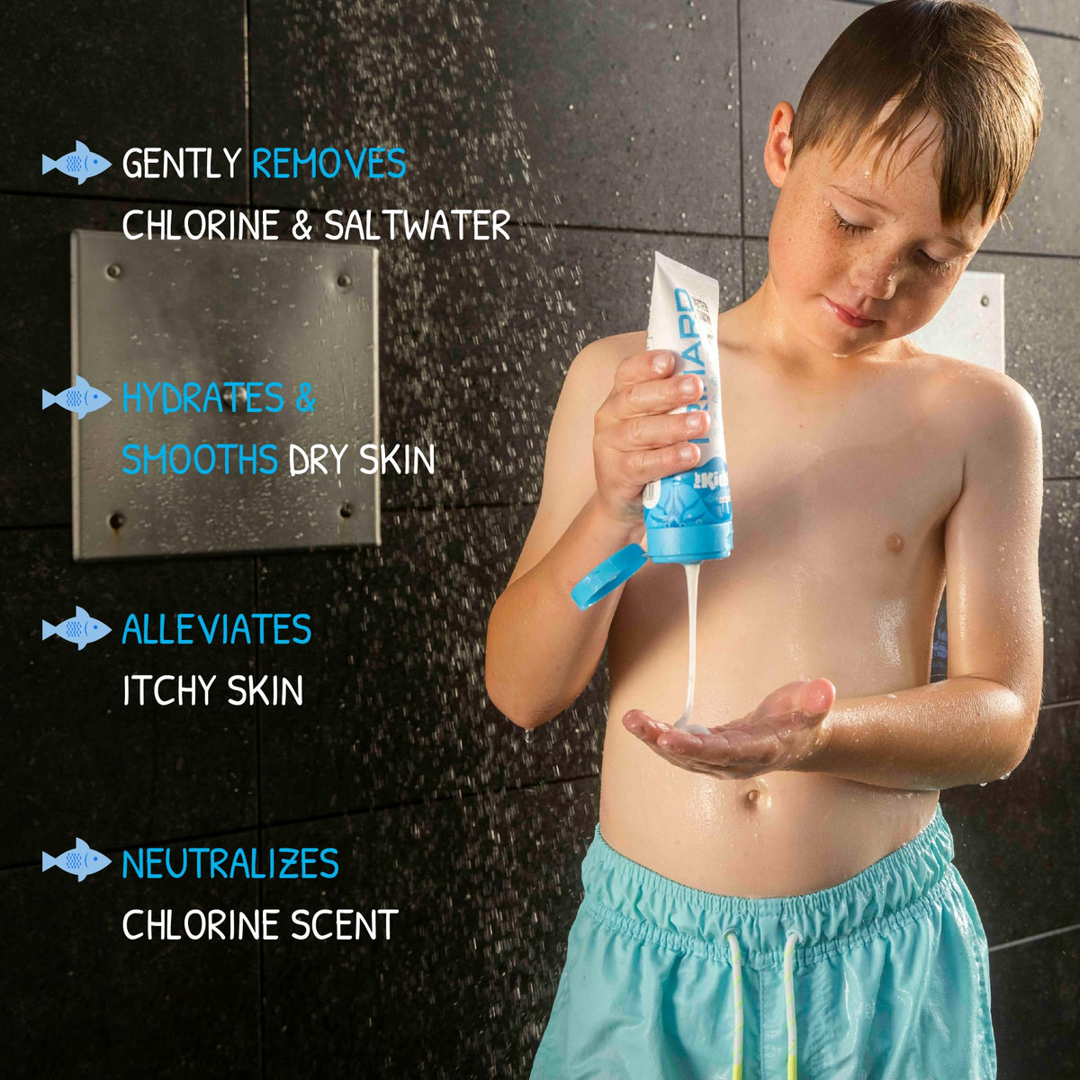 TRIHARD pump detail close-up, easy-dispense pump for quick kid-friendly use