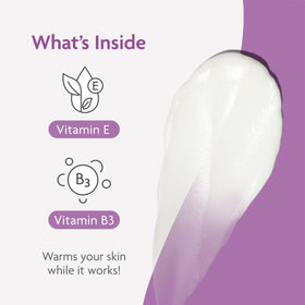 TriLASTIN jar with ingredient visuals showing vitamins for skin support