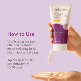 TriLASTIN next to hand for size comparison to show convenient 5.5 oz
