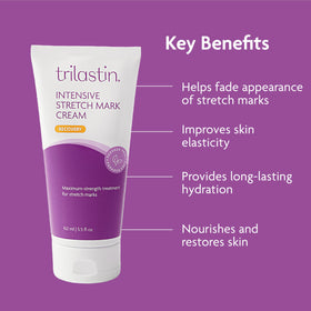 TriLASTIN cream on palm absorbing quickly to provide non-greasy hydration