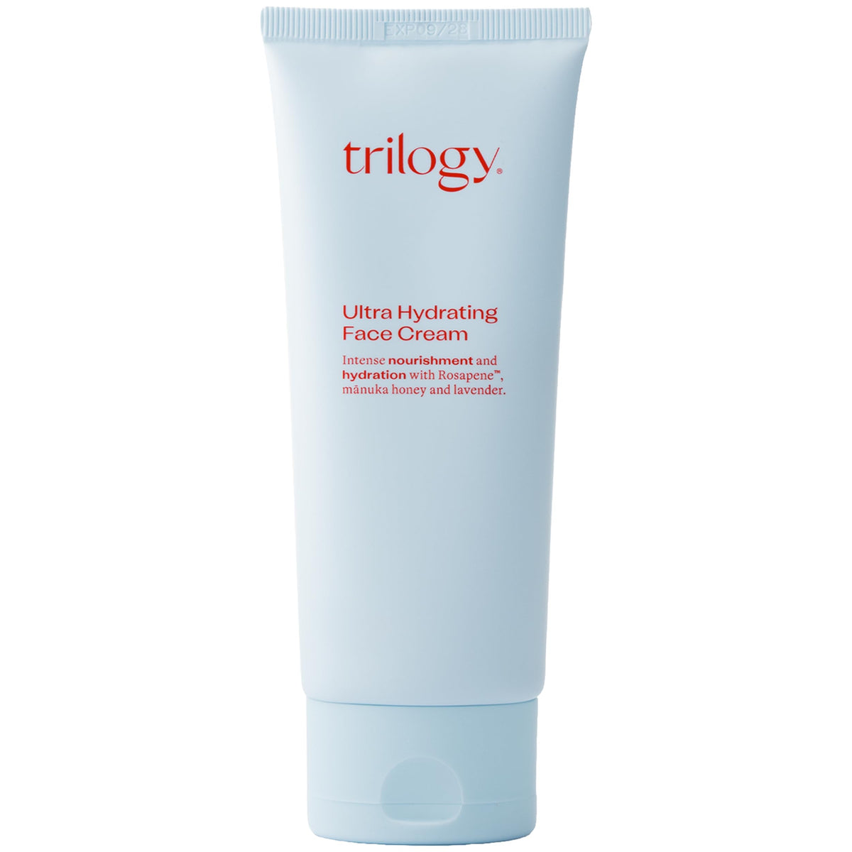 Trilogy front jar showing product label and compact design benefit hydration