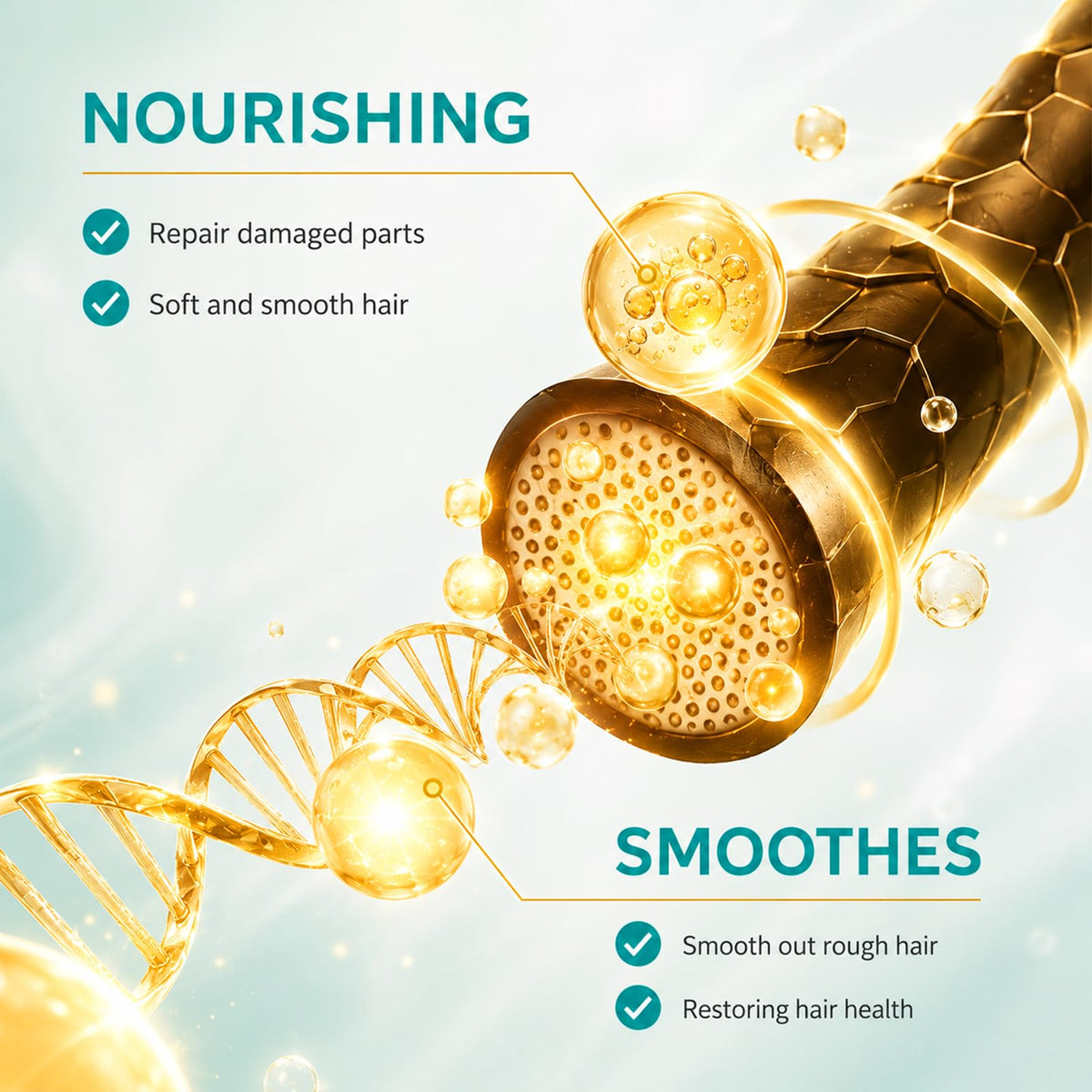 TRIMYFITER before-and-after ends comparison showing smoother tips
