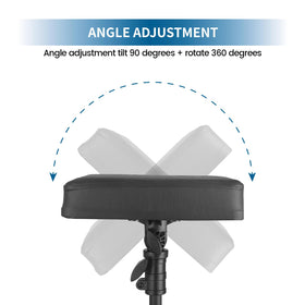 Tripartite folded stand compact for travel and easy studio storage