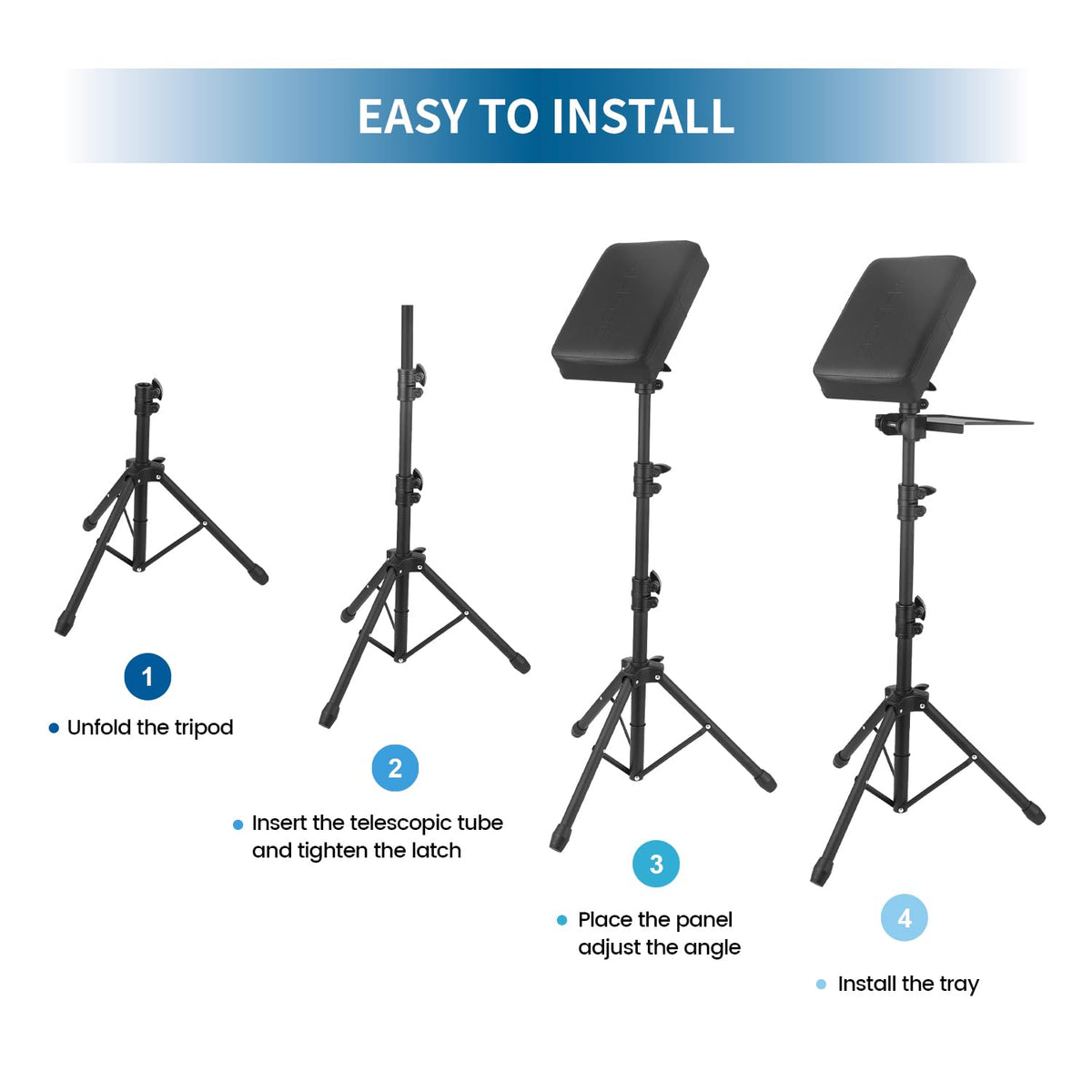 Tripartite height adjustment bolt demonstrating secure telescoping range