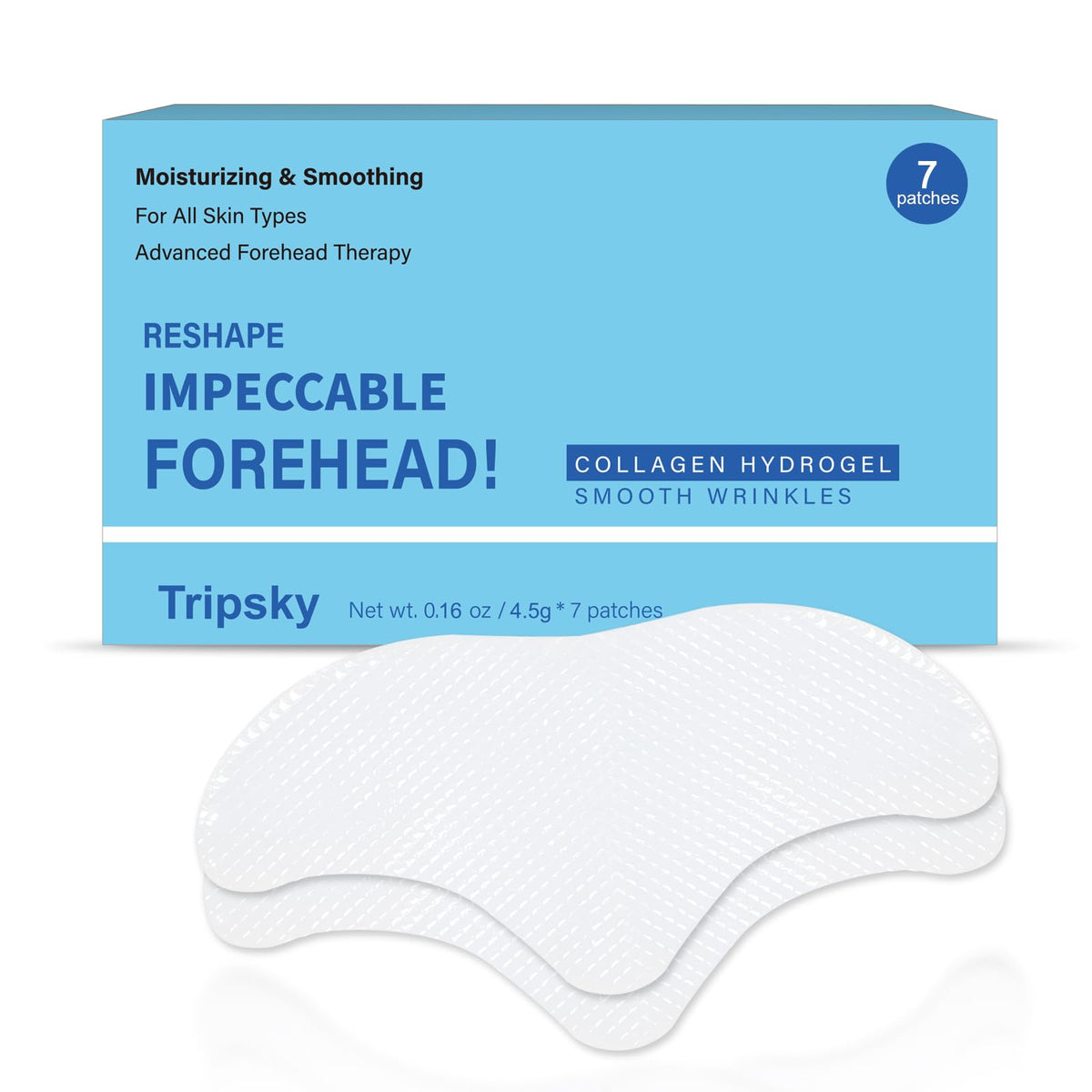 Tripsky front packaging showing patch count and benefits for easy selection