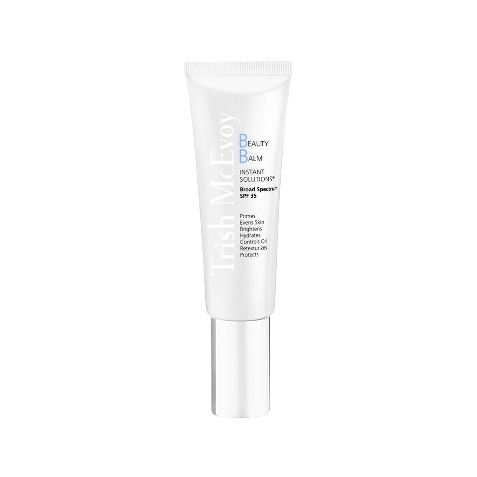 Trish McEvoy front packaging showing SPF 35 and multitasking benefit